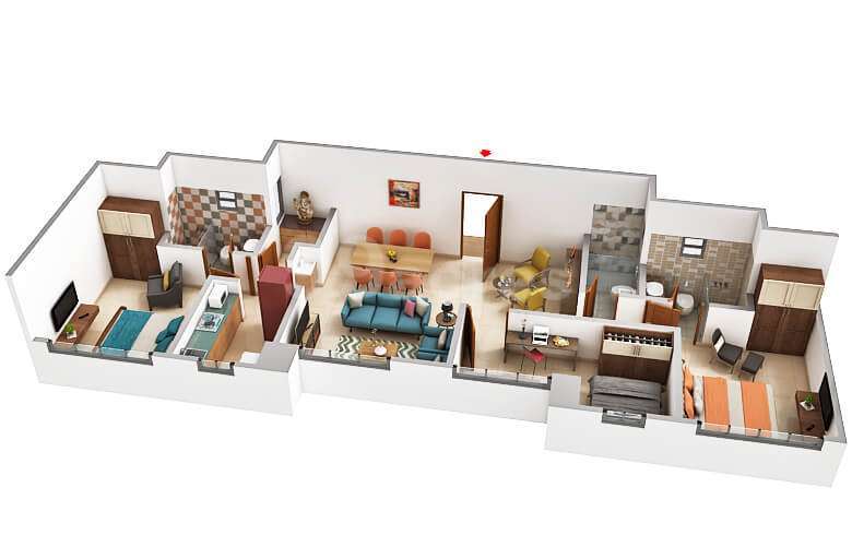 3-4-BHK-3D-Floor